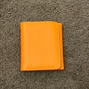 Orange Leather Wallet